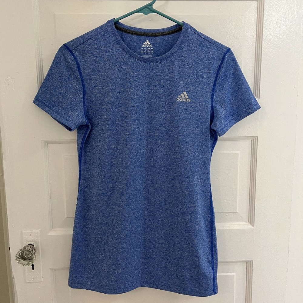 Adidas ClimaLite blue shirt - size small